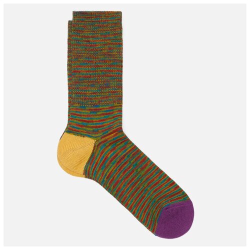 фото Носки anonymous ism splash 2 point crew зелёный , размер 41-44 eu