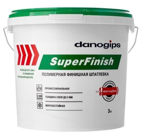 Шпатлевка готовая шитрок (5кг/3л) "DANOGIPS SuperFinish"