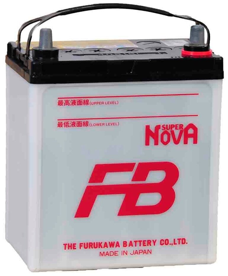 Аккумулятор автомобильный Furukawa Battery FB Super Nova 41 А/ч 350 А обр. пол. 46B24L Азия авто (238x129x227) 2021г