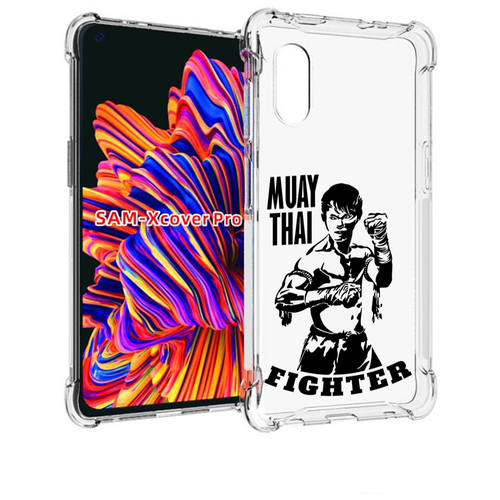 чехол mypads mma единоборства для samsung galaxy xcover pro 1 задняя панель накладка бампер Чехол MyPads Единоборства муайтай для Samsung Galaxy Xcover Pro 1 задняя-панель-накладка-бампер