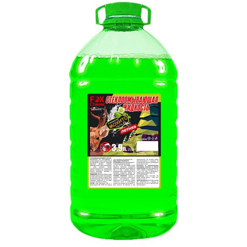Летняя стеклоомывающая жидкость без метанола Fox Chemie 39 л 470₽