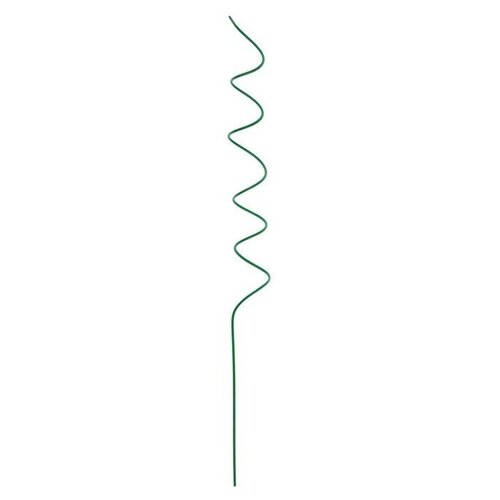 Кустодержатель для цветов, d = 5 см, h = 60 см, металл, зелёный, «Спираль»