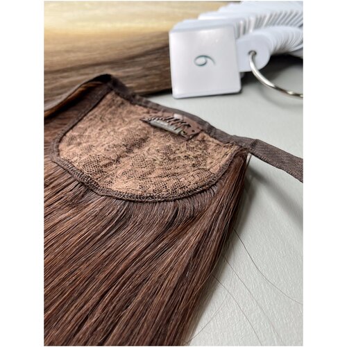 Хвост на завязках из славянских волос Belli Capelli 45см