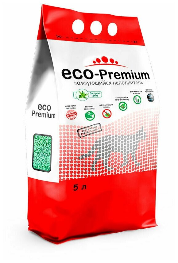 Наполнитель древесный ECO-Premium Алоэ 1.9 кг/5 л - фотография № 2