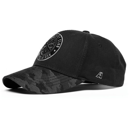 фото Бейсболка мужская хк сибирь atributika & club, кепка из хлопка чёрная атрибутика и клуб