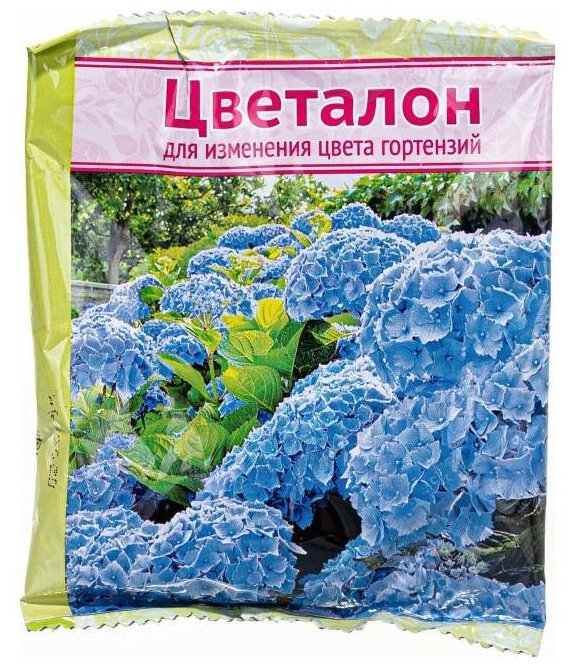 Удобрение Ваше хозяйство Цветалон для изменения цвета гортензий, 0.1 л, 0.1 кг, количество упаковок: 1 шт. - фотография № 3