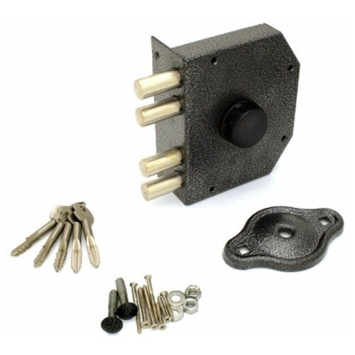 Замок дверной, накладной для двери цилиндровый ЗН-053-03