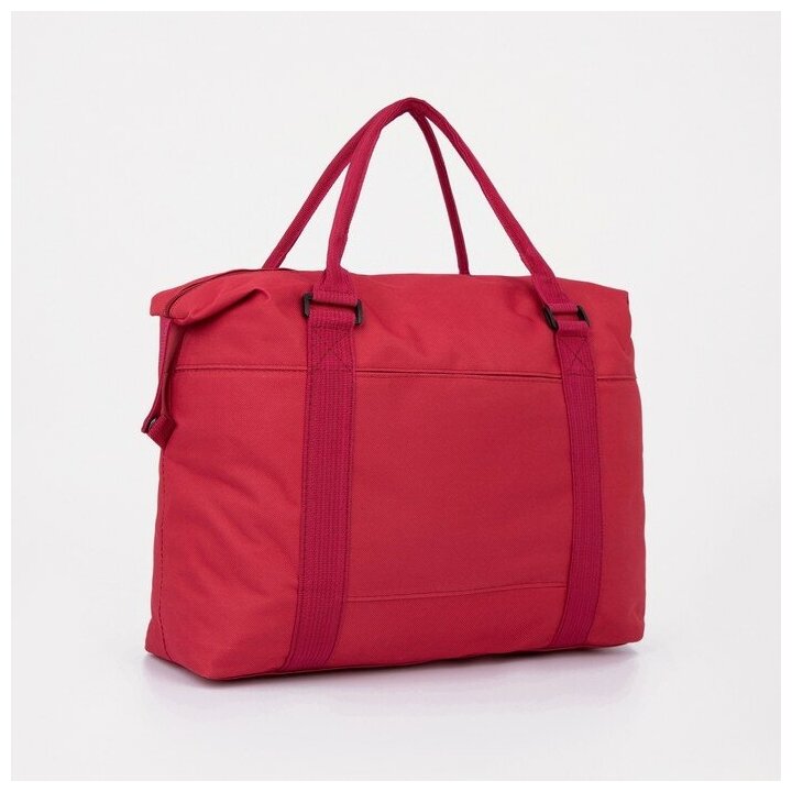 фото Сумка спорт Классик, 40*13*29, отд на молнии, н/карман, красный 9193315