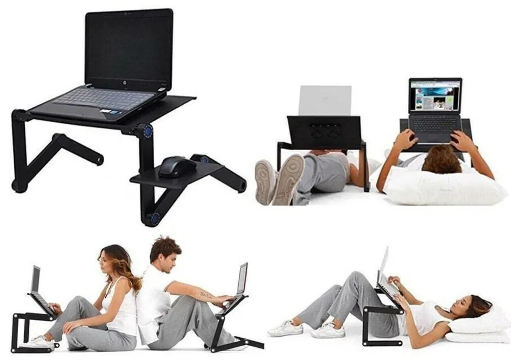 Столик Подставка для Ноутбука / Складной Стол для Кровати и Ноутбука Laptop table T8 40 х 24 х 50 см