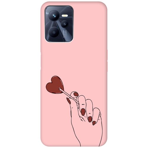 Силиконовый чехол на Realme C35 / Рилми С35 Silky Touch Premium с принтом Heartbreaker розовый силиконовый чехол на realme c35 рилми с35 silky touch premium с принтом chick with knife светло розовый