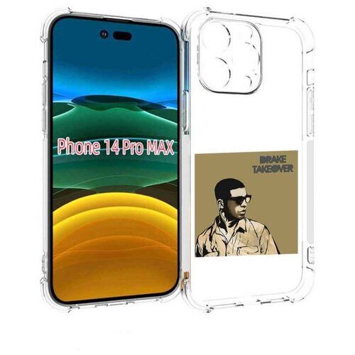 Чехол MyPads Drake - Takeover для iPhone 14 Pro Max задняя-панель-накладка-бампер