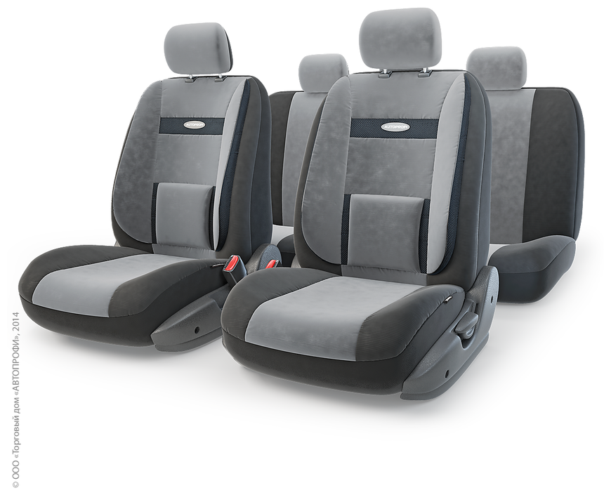 Чехлы на сиденья универсальные COMFORT COM-1105 BK/D. GY