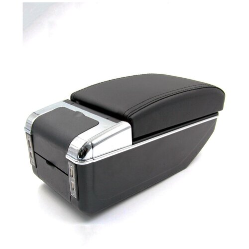 Подлокотник для Lada Granta (2011-2018), органайзер, 7 USB для зарядки гаджетов, крепление в подстаканники