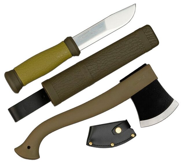 Набор MORAKNIV нож/топор Outdoor Kit MG (1-2001) компл.:1шт с топором хаки - фотография № 2