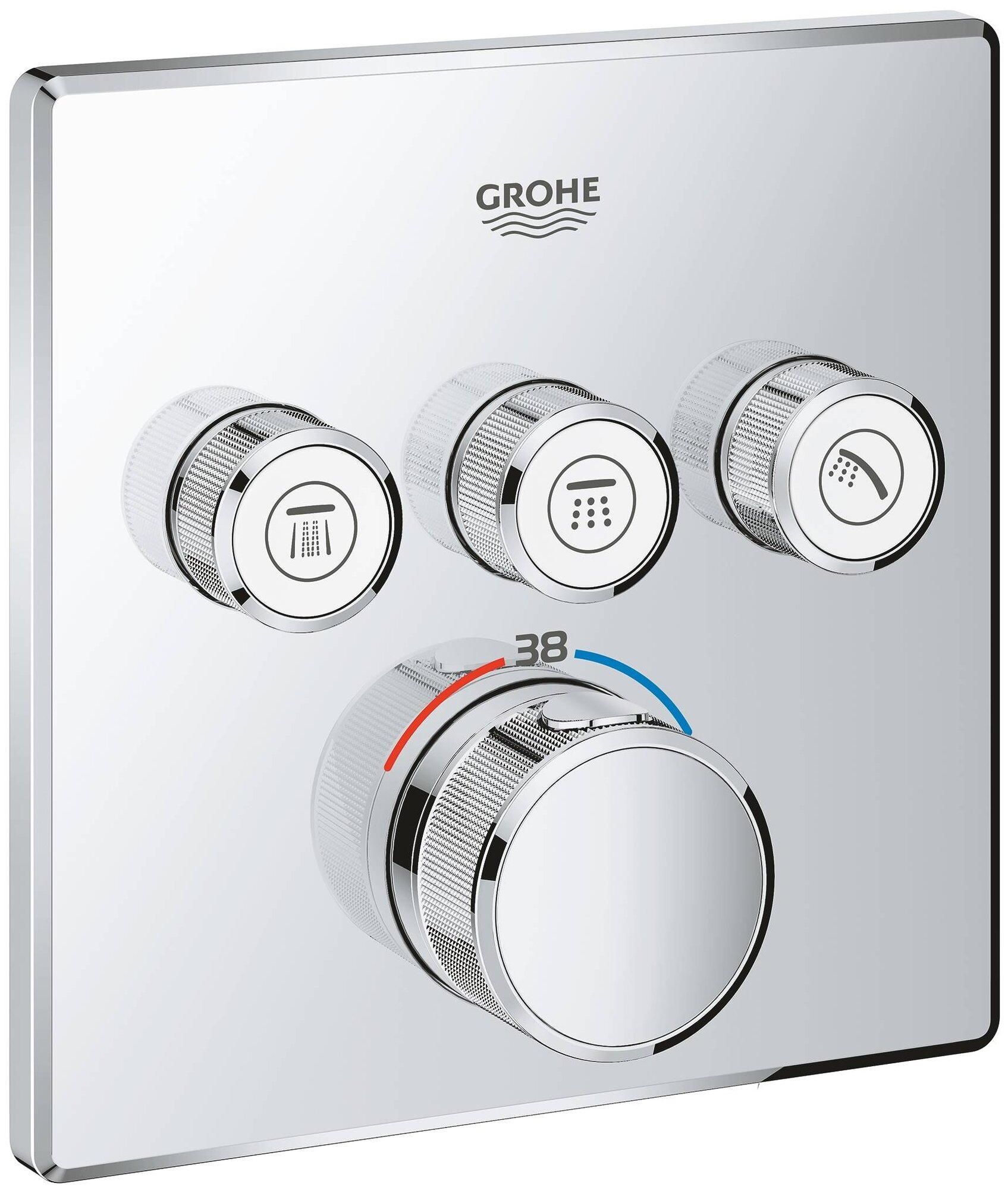 Термостат для ванны, хром, Grohe Grohtherm SmartControl 29126000