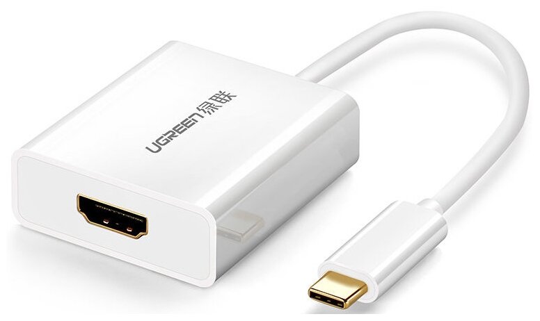 Переходник/адаптер UGreen USB Type-C - HDMI (40273), 0.2 м, 1 шт, белый