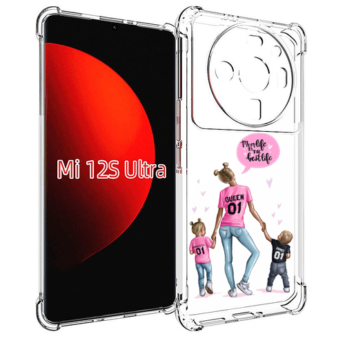 Чехол MyPads Мама-королева женский для Xiaomi 12S Ultra задняя-панель-накладка-бампер