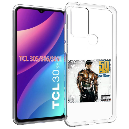 Чехол MyPads 50 Cent - The Massacre для TCL 30SE / TCL 305 / TCL 306 / TCL 30E задняя-панель-накладка-бампер чехол mypads drake the motto для tcl 30se tcl 305 tcl 306 tcl 30e задняя панель накладка бампер