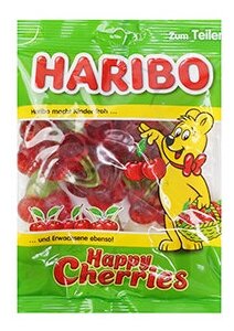 Жевательный мармелад Haribo Happy Сherries с вишневым вкусом, 200 г - фотография № 3