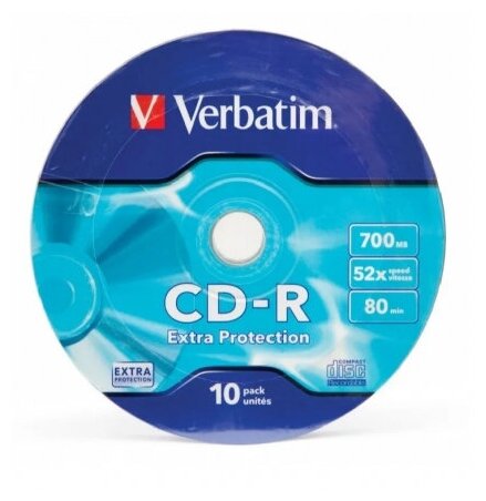 Диск Verbatim CD-R 700Mb 52x bulk (10шт) (43725)