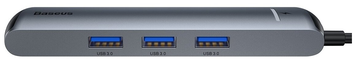 USB-концентратор Baseus CAHUB-J0G (Grey) - фото №13