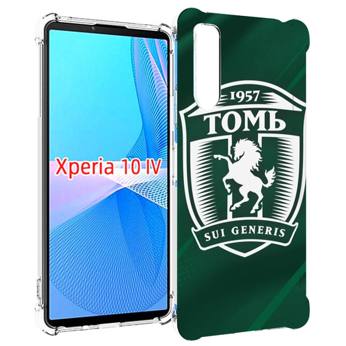 Чехол MyPads фк томь томск для Sony Xperia 10 IV (10-4) задняя-панель-накладка-бампер