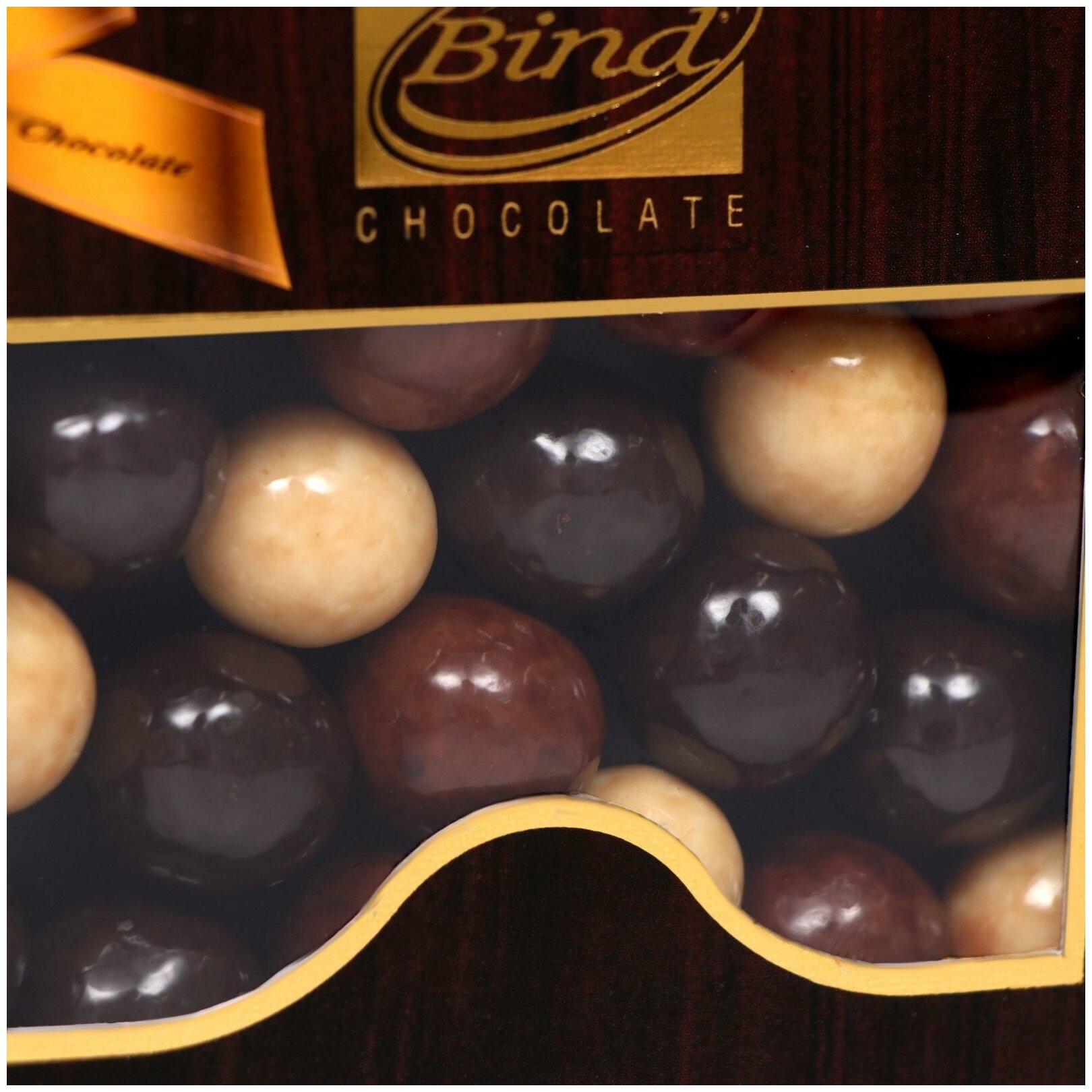 Bind Chocolate Шоколадное драже "Марципан в шоколаде" mix, 100 г