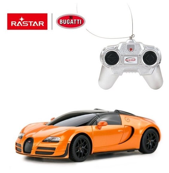 Машина р/у 1:24 Bugatti Grand Sport Vitesse Цвет Оранжевый - Rastar [47000O]