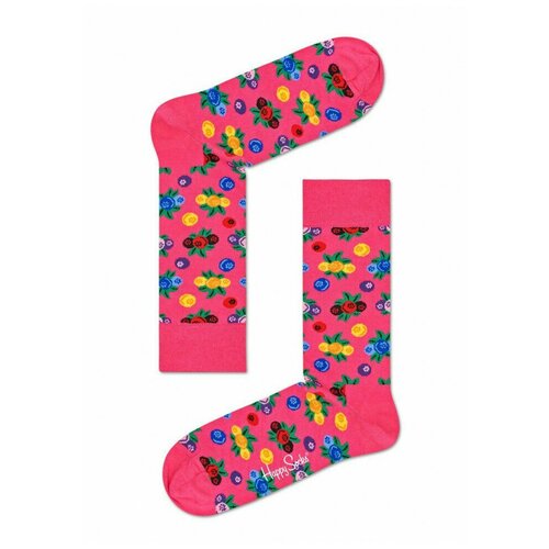 Носки Happy Socks, размер 29, розовый, мультиколор