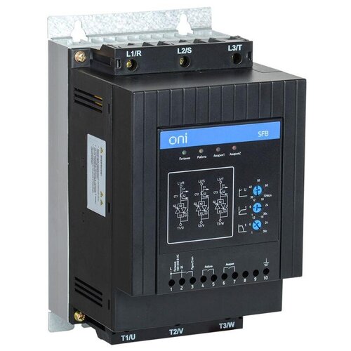 Устройство плавного пуска SFB 3Ф 380В 18кВт 37A Uупр 110-220В Modbus ONI SFB-33-18-A-10 ( 1шт. ) oni устройство плавного пуска sfb 3ф 380в 15квт 30a uупр 110 220в modbus sfb 33 15 a 10