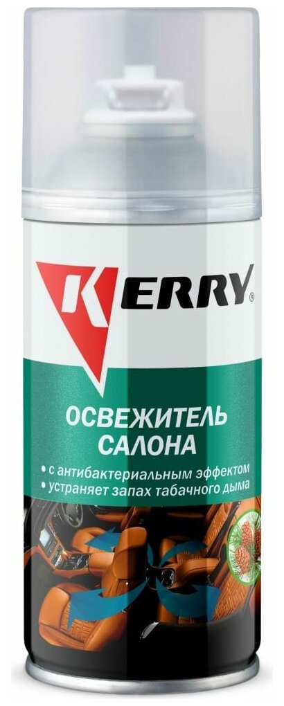 Освежитель салона 210 мл KERRY с антибактериальным эффектом баллон KR-917-1