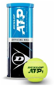 Мячи для большого тенниса Dunlop ATP, 3 мяча в банке