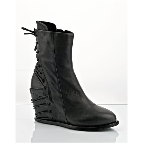 фото Ботинки женские annette gortz, модель puck, демисезонные, кожаные, цвет чёрный, размер 40