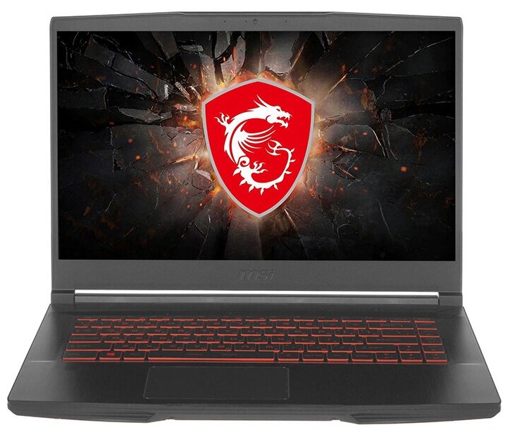 Ноутбук 15.6" MSI GF63 Thin 11SC-11UD-254XRU Core i5-11400H/8GB/SSD256GB/RTX3050Ti/FHD/NoOS/Black 9s7-16r612-254