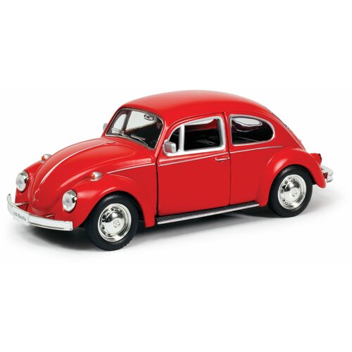 Машина металлическая RMZ City 1:32 Volkswagen Beetle 1967, красный матовый цвет, двери открываются машинка металлическая play smart 1 45 volkswagen beetle 6525wc микс