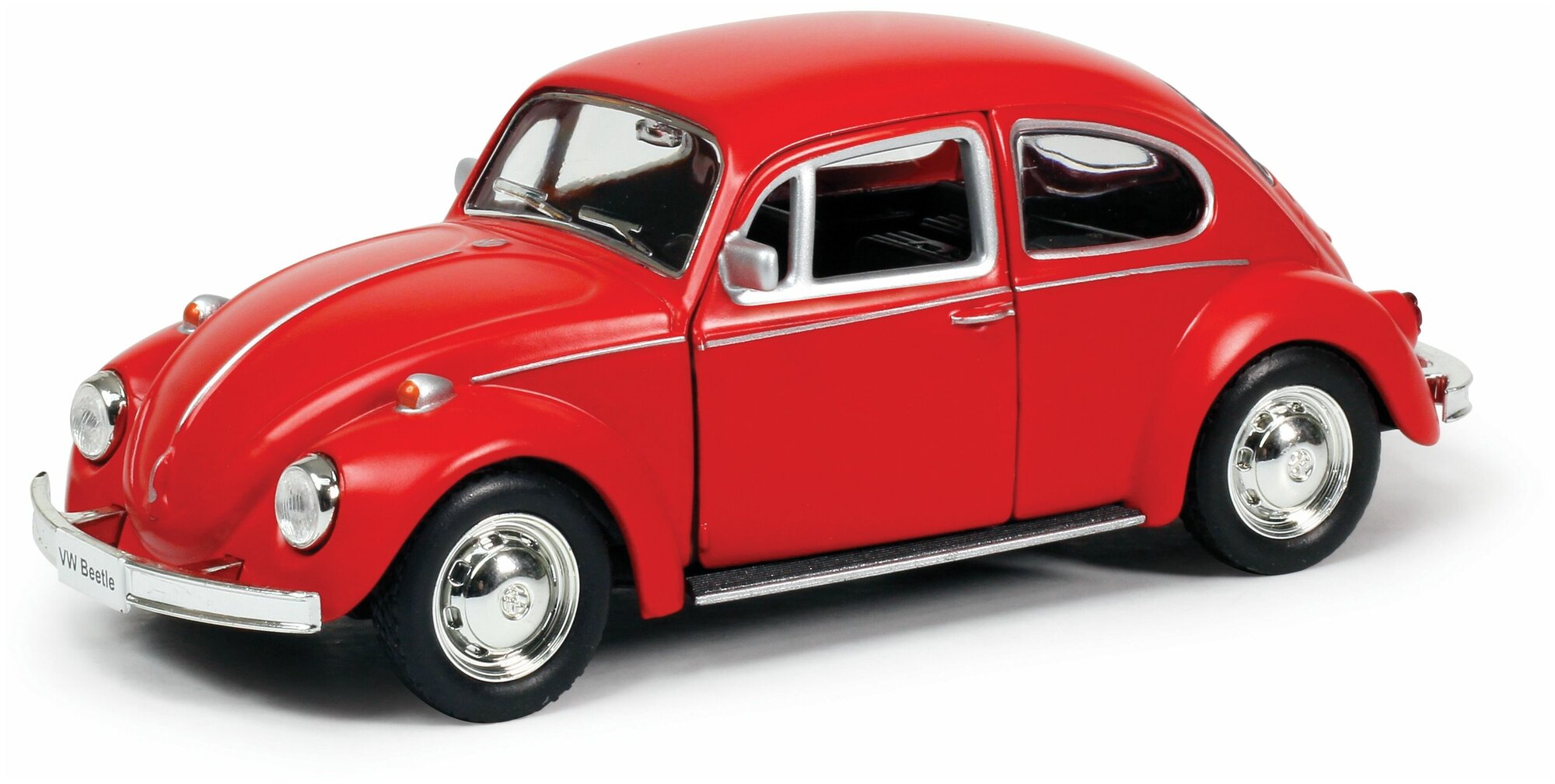 Машина металлическая RMZ City 1:32 Volkswagen Beetle 1967, красный матовый цвет, двери открываются