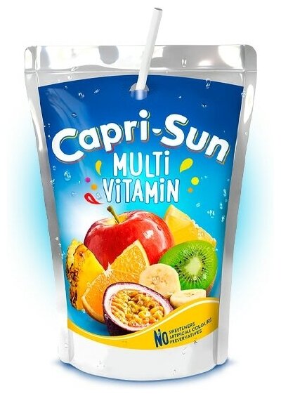 Напиток сокосодержащий Capri-Sun Мультивитамин 200 мл Упаковка 10 шт - фотография № 2
