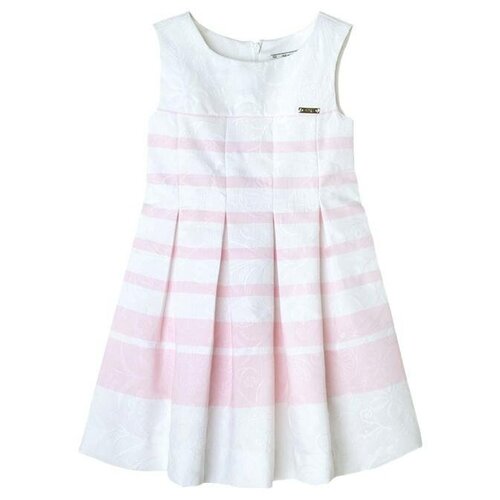 Платье Mayoral, размер 5 лет, белый, розовый платье в полоску на широких бретелях vallauris s белый