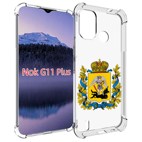 Чехол MyPads герб-архангельскрой-области для Nokia G11 Plus задняя-панель-накладка-бампер