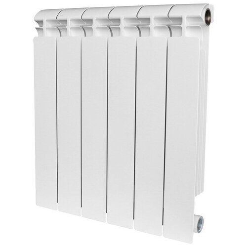 Радиатор биметаллический Stout ALPHA 350 мм х 6 секций боковое подключение белый RAL 9016 (SRB-2310-035006)