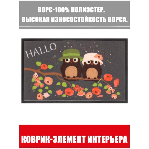 Коврик интерьерный Photoprint 45х75, придверный, влаговпитывающий, противоскользящий