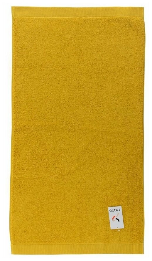 Полотенце банное горчичного цвета из коллекции Essential, 90х150 см - фотография № 20