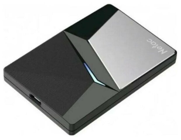 Внешний SSD диск 2.5 2 Tb USB Type-C Netac NT01Z7S-002T-32BK серый черный