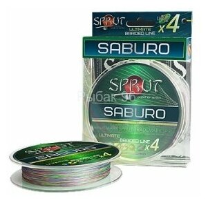 Леска плетеная Sprut Saburo Soft Ultimate X 4 Multicolor 0.18 140м
