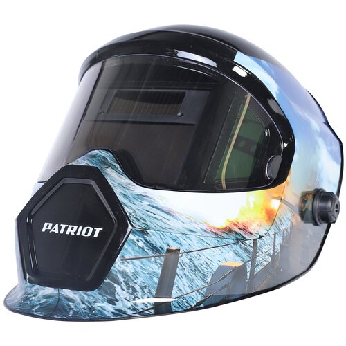 Маска сварщика Patriot WH 600E / 110х60 мм окно / степень затемнения DIN 9- 13 / защитная маска для сварки / сварочный шлем