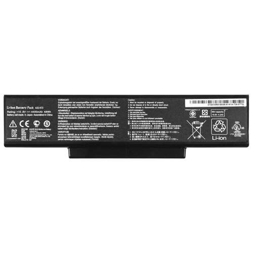 Аккумулятор A32-K72 Premium для Asus N73SV, K73E, K73SV, K72F, K72Dr, K73TK, N73JF / 10,8V 4400mAh 48Wh