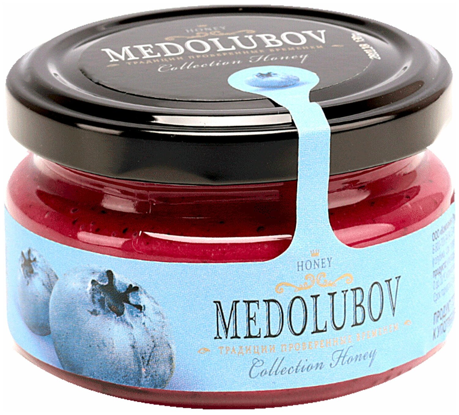 Мёд-суфле Медолюбов с голубикой 250мл - фотография № 3
