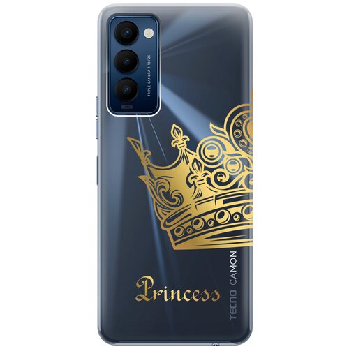 Силиконовый чехол с принтом True Princess для Tecno Camon 18 / 18P / Техно Камон 18 / 18Р силиконовый чехол с принтом true princess для tecno camon 17p техно камон 17р