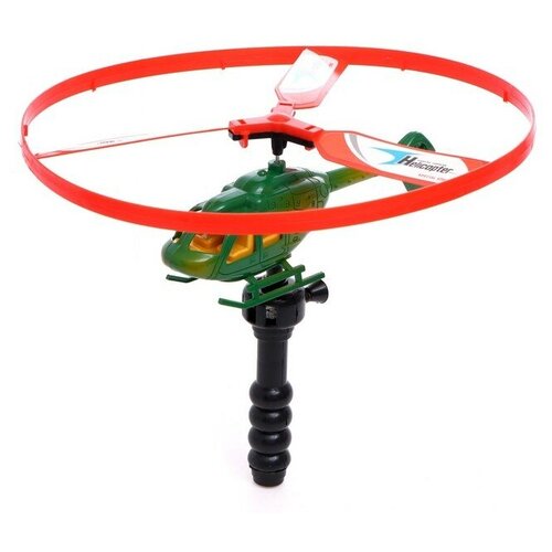Вертушка для детей Вертолёт Разведчик с запуском цвета микс 419₽