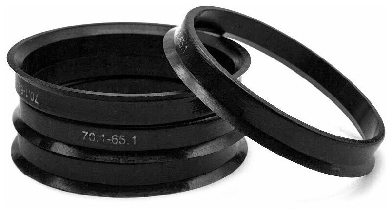 Центровочные кольца для дисков автомобильные проставки колесные высококачественный пластик 701х651 BLACK 4 